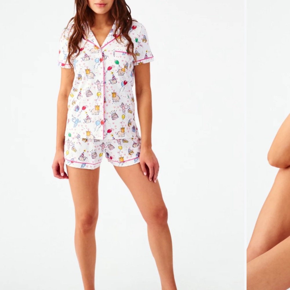 Roller Rabbit - Birthday Bonanza Polo Pajamas
